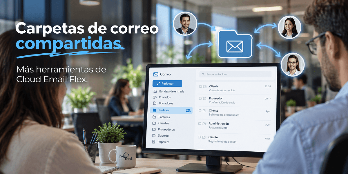 Carpetas de correo compartidas: trabajar en equipo de forma más simple